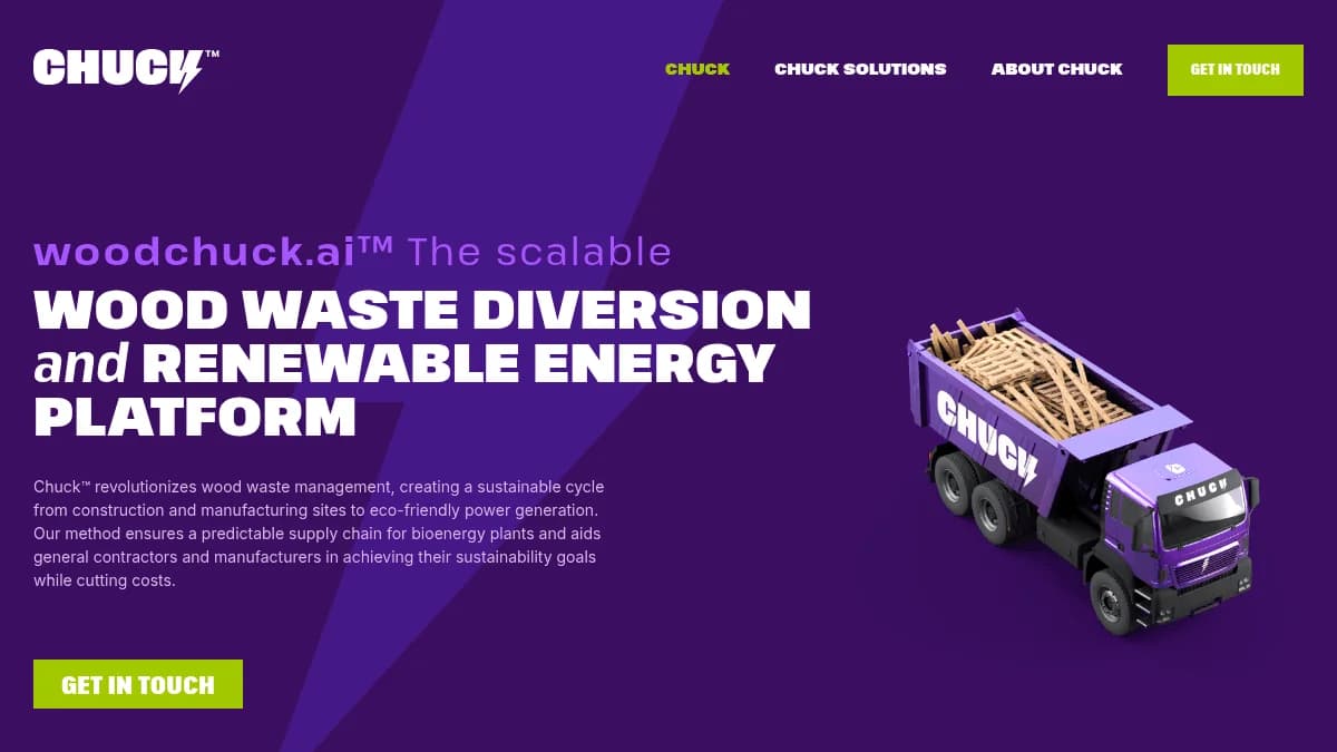 Woodchuck Secures $3.75 Million Seed Funding for AI-Driven Waste-to-Energy