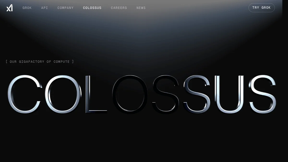 Screenshot of xAI funding round