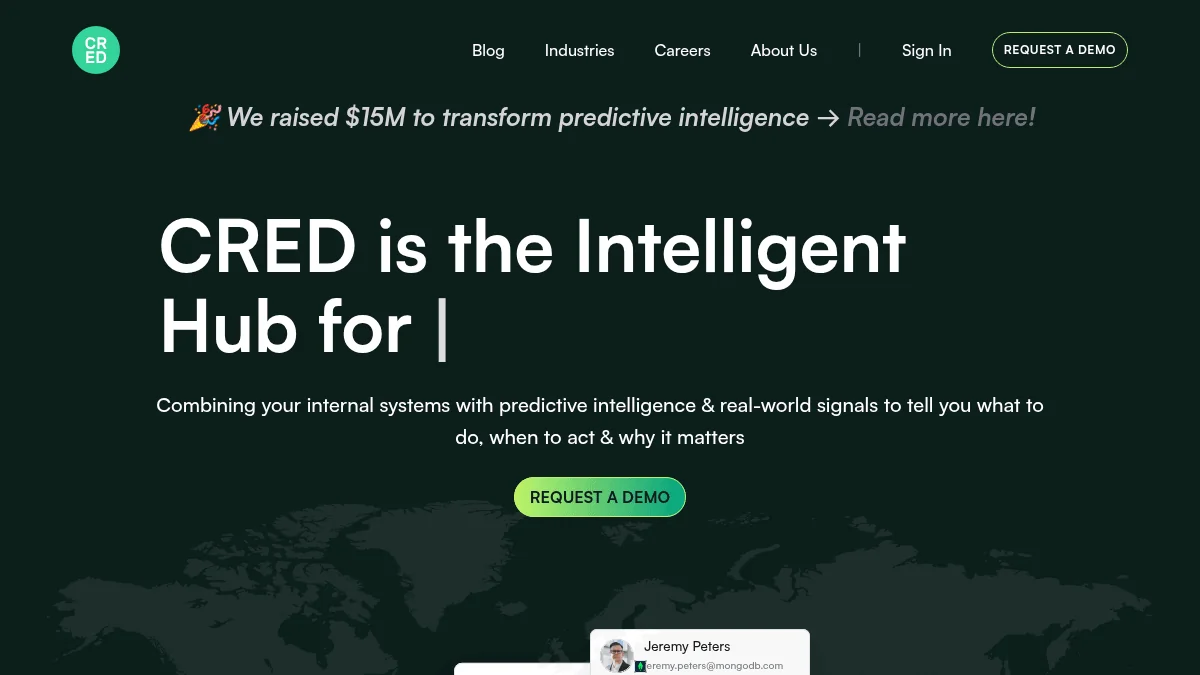 CRED Secures $15M Seed for Predictive AI Business Platform