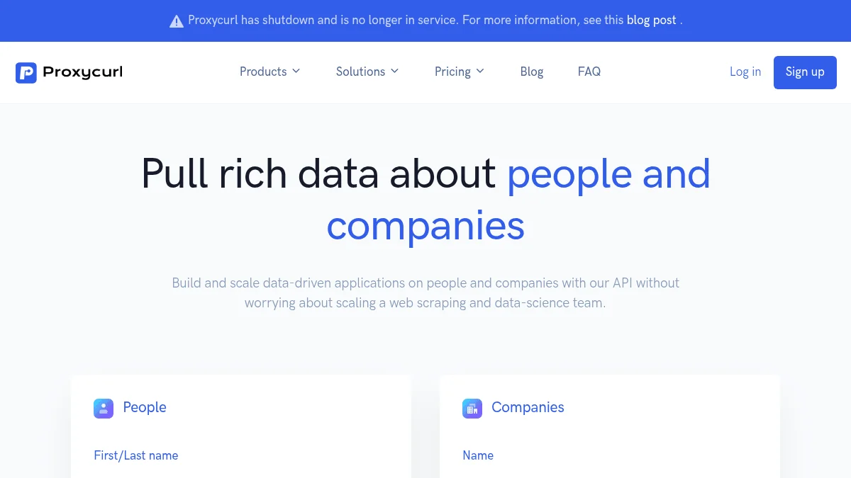The #1 Linkedin Scraping Startup ProxyCurl Shuts Down