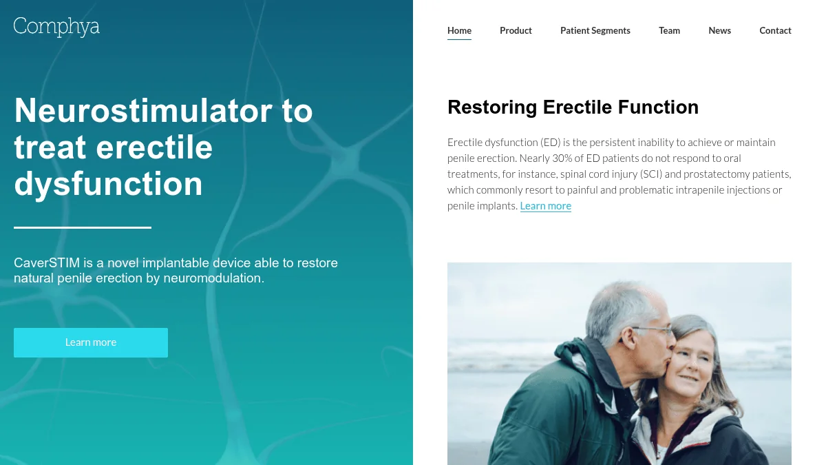 Comphya Secures €8M Series A for ED Neurostimulation