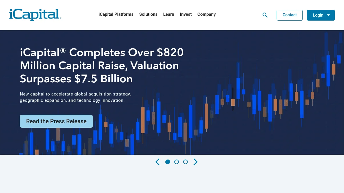 iCapital Secures $820M+ Capital Raise, Valuation Exceeds $7.5B