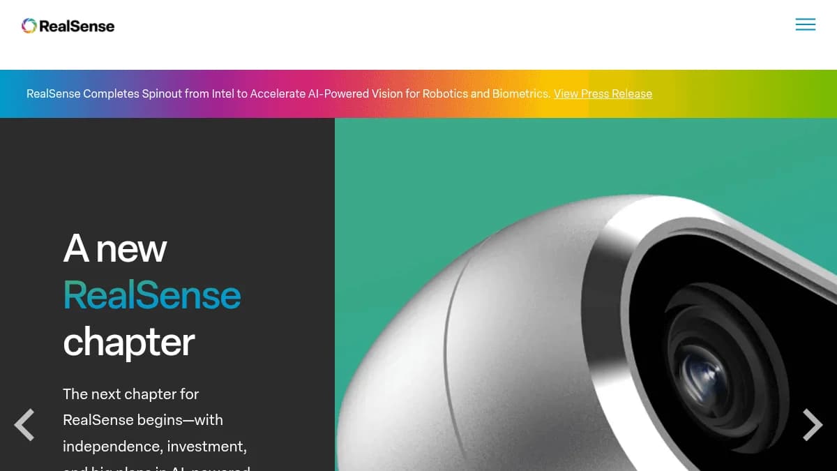 RealSense Secures $50M Series A for AI Vision, Robotics