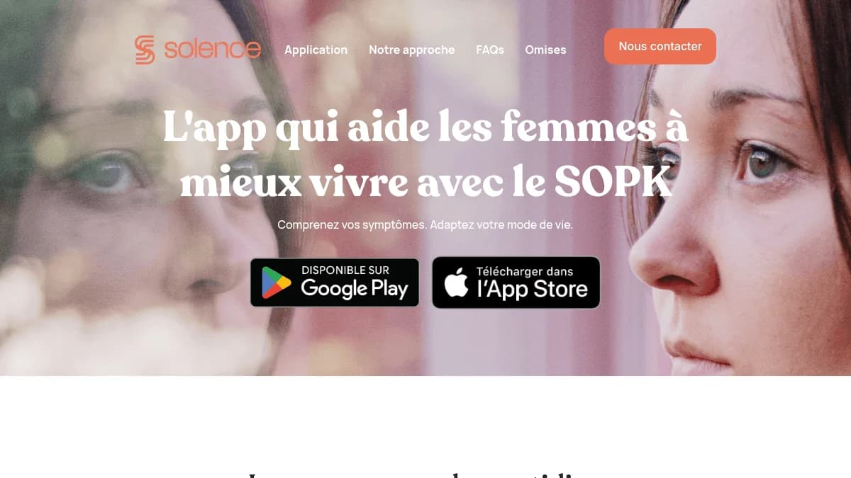 Screenshot of Solence FemTech funding