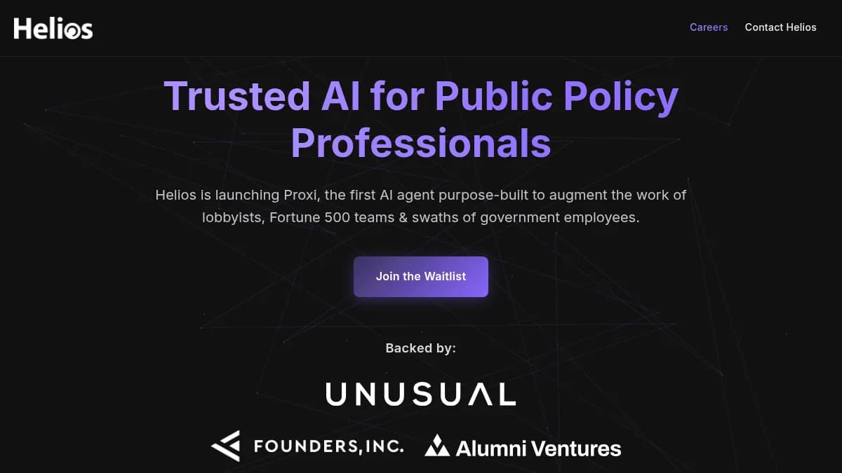 Helios Secures $4 Million Seed Funding for AI Policy OS