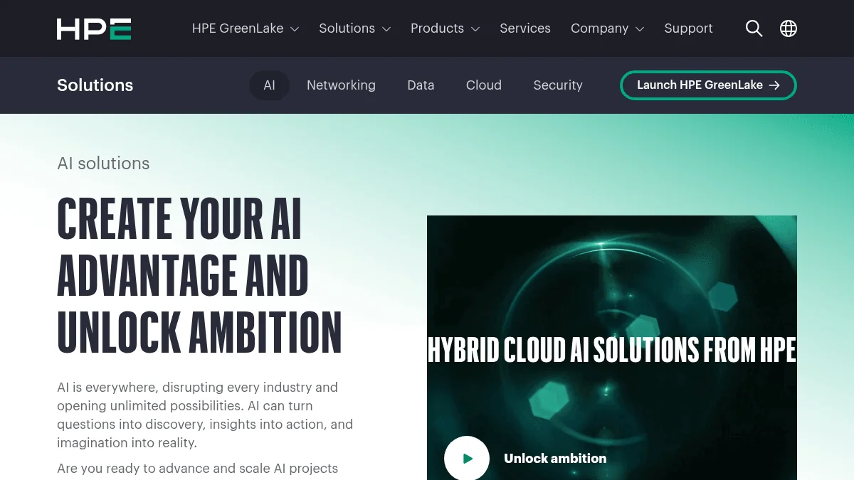 HPE and NVIDIA Unveil AI Factory Stack for Enterprises