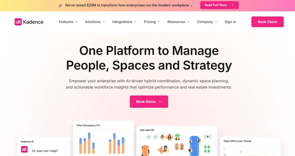 Kadence Transforming Modern Workplaces with $20M Series A Funding