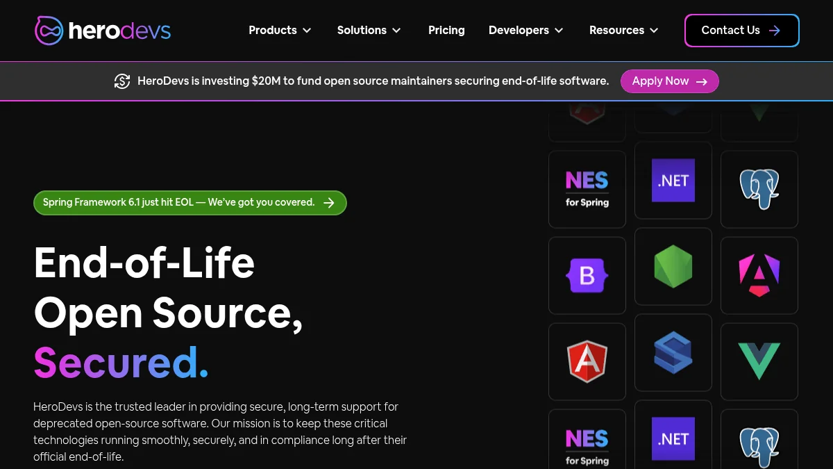 HeroDevs Secures $125M for Legacy Open-Source Software Support