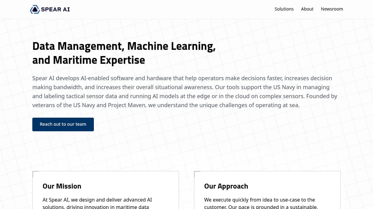 Spear AI Secures $2.3M Seed Funding, $6M Navy AI Contract