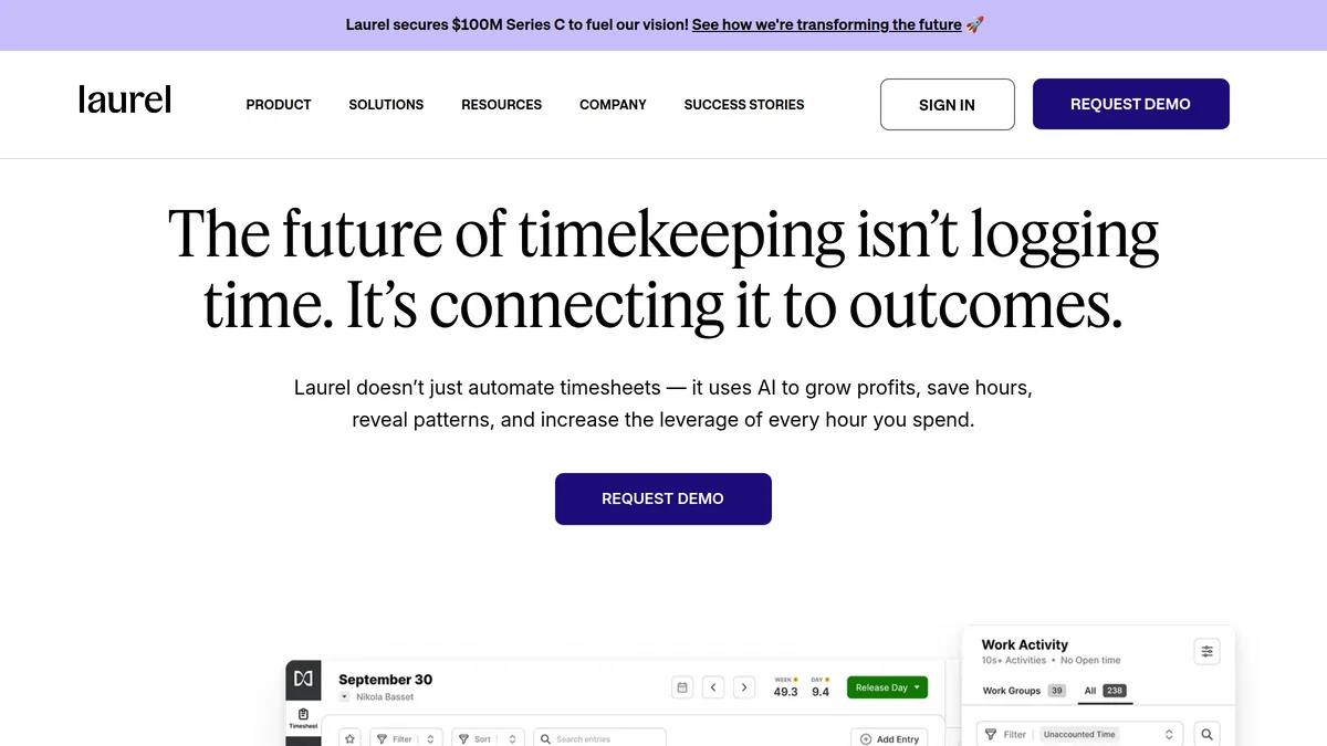 Laurel Raises $100M to Transform Services with AI for Project Timing