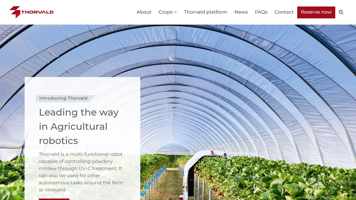 Screenshot of Saga Robotics