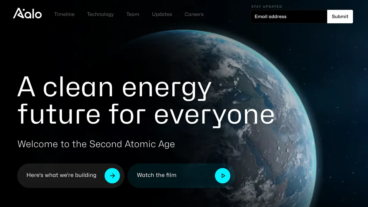 Nuclear Startup Aalo Raises $100M to Build First Advanced Reactor in Decades