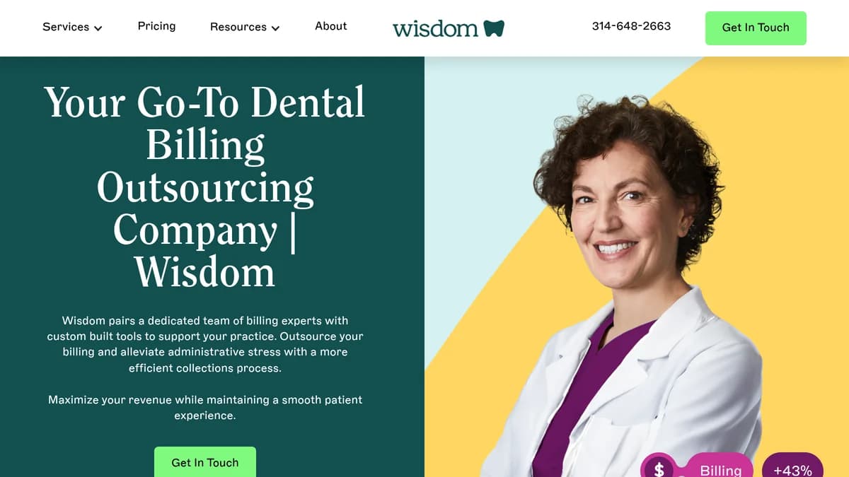 Screenshot of Wisdom dental