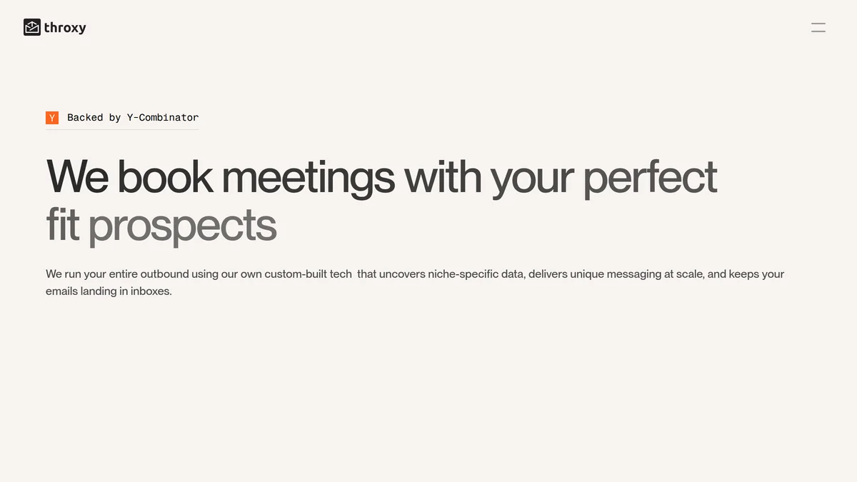 Throxy Secures $6.2 Million Seed Investment to Modernize Sales Outreach for Traditional Industries