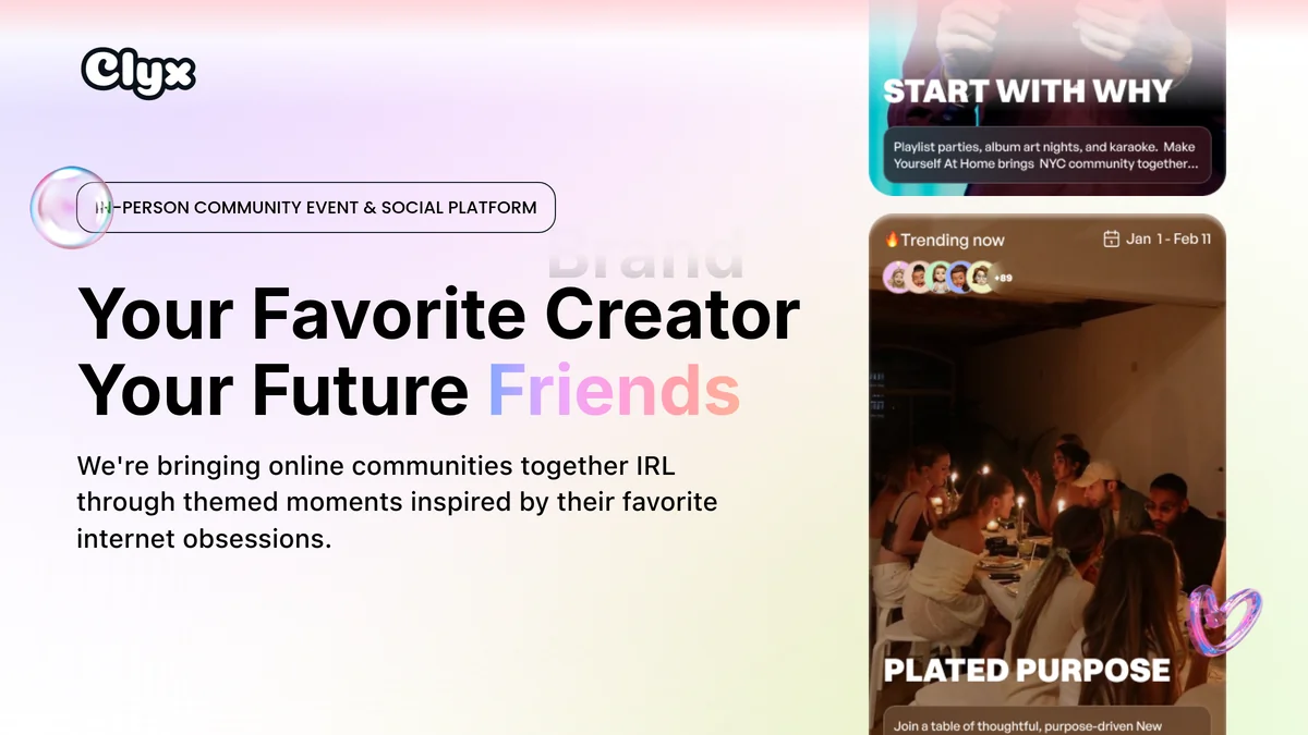 Clyx Secures $14M Series A to Combat Loneliness with Social App