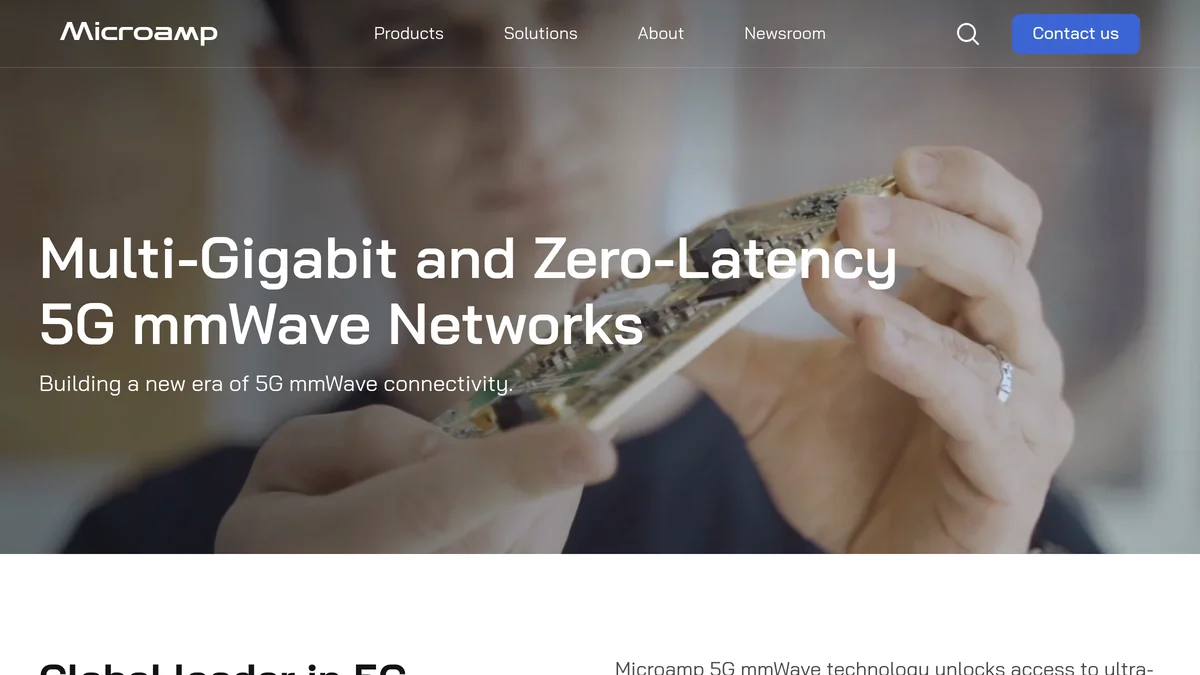 Microamp Secures Funding from Balnord and ffVC to Accelerate Next-Generation 5G mmWave Networks