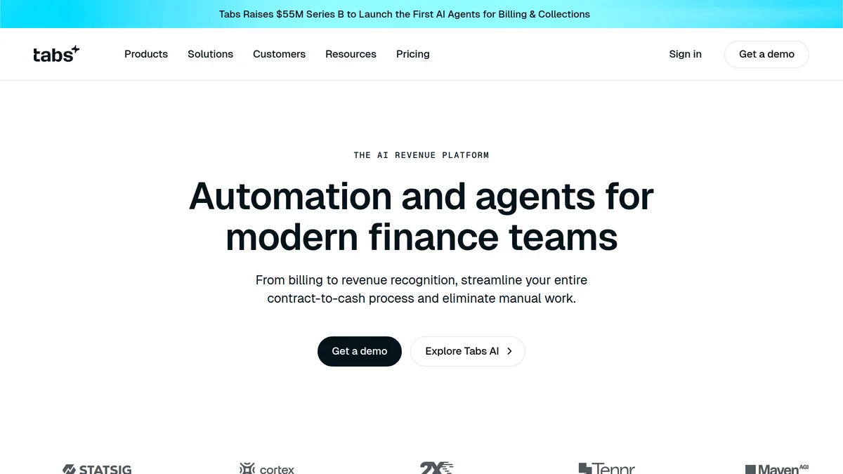 Tabs Raises $55M Series B for AI Revenue Platform Expansion