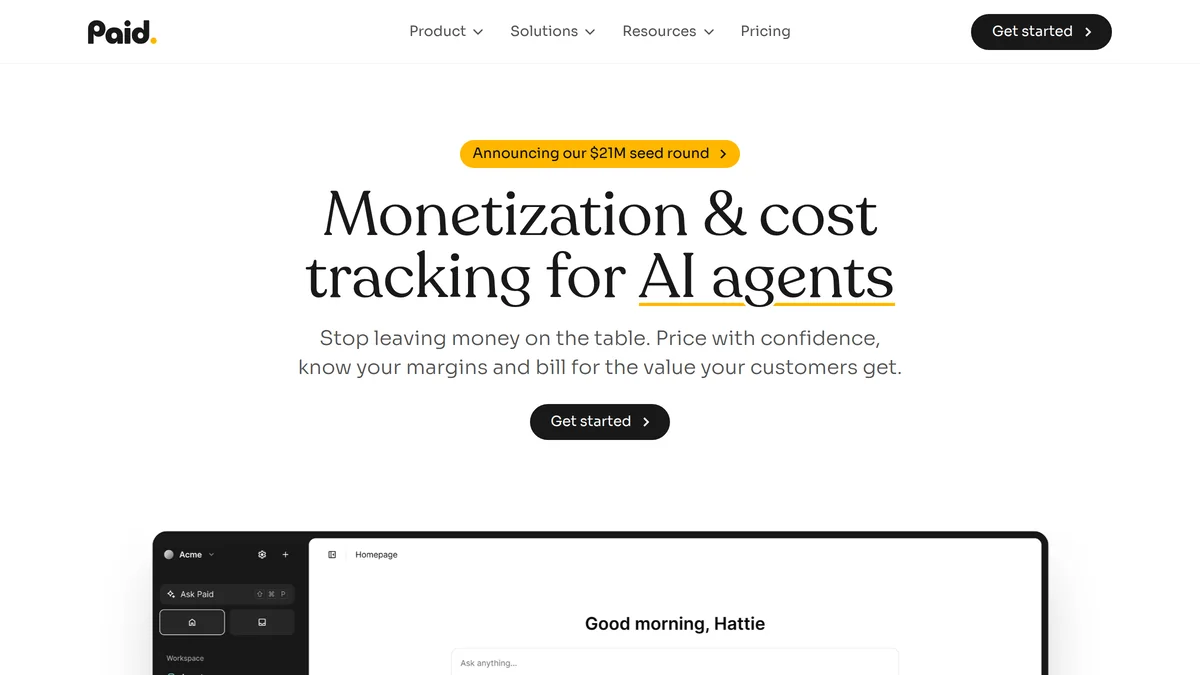 Paid.ai Nabs $33M for AI Outcome Based Pricing