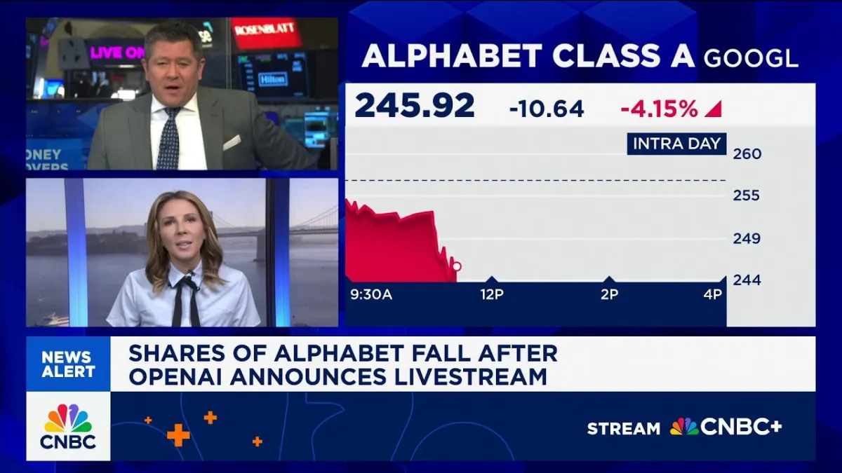 OpenAI Livestream Sends Alphabet Shares Tumbling Amidst AI Browser Wars