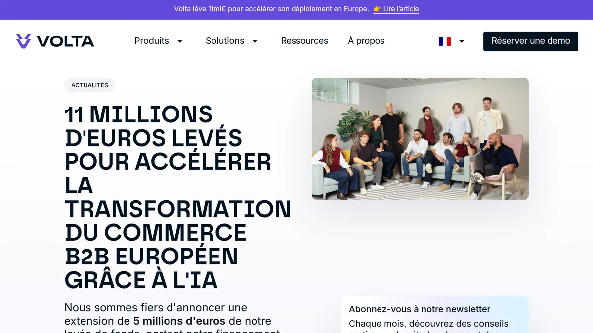 Volta raises €5M to advance its AI commerce platform