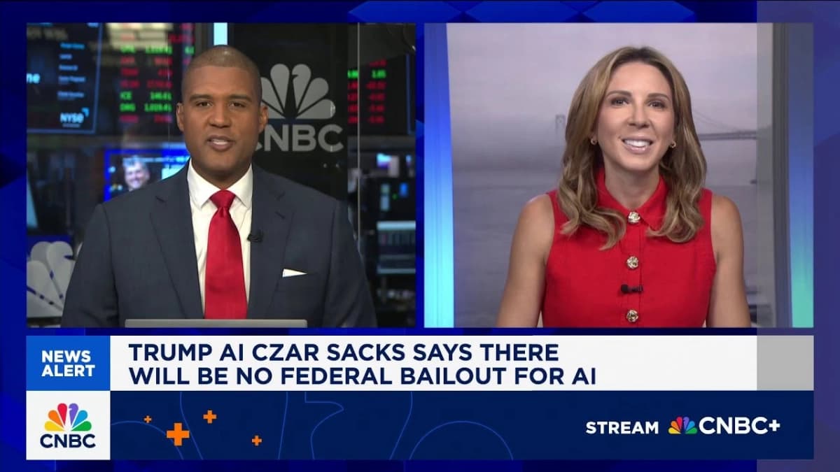 David Sacks Rejects AI Bailouts, Emphasizing Market Competition Over Government Backstops