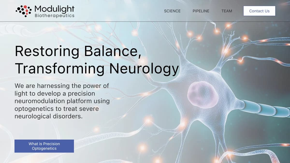 Modulight Secures $12 Million Seed Round for Light-Based Brain Therapy