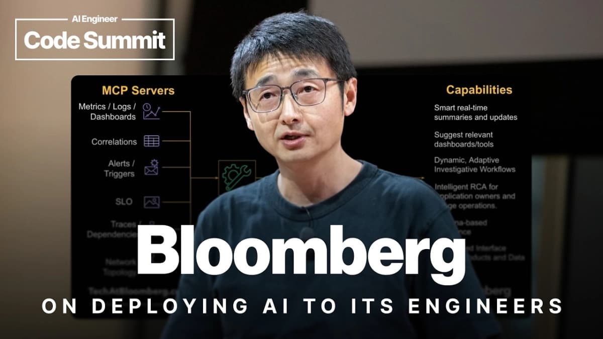 What We Learned Deploying AI within Bloomberg’s Engineering Organization – Lei Zhang, Bloomberg