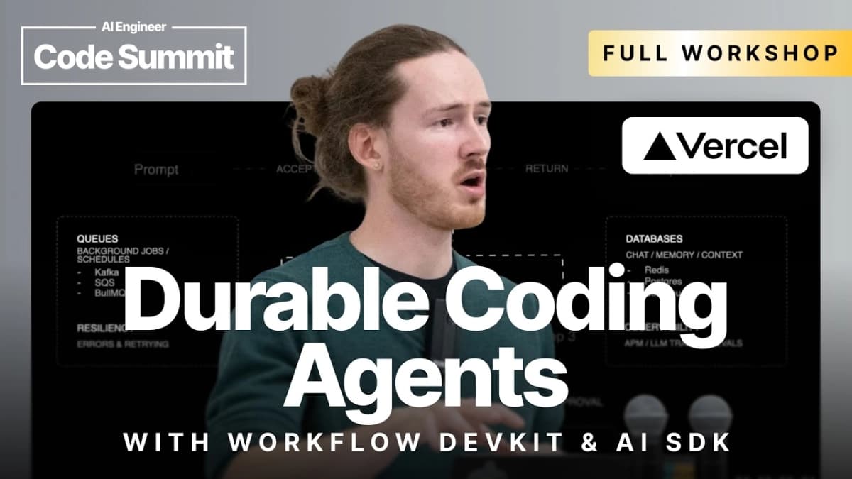Vercel's Workflow DevKit Solves the Brittle Agent Problem