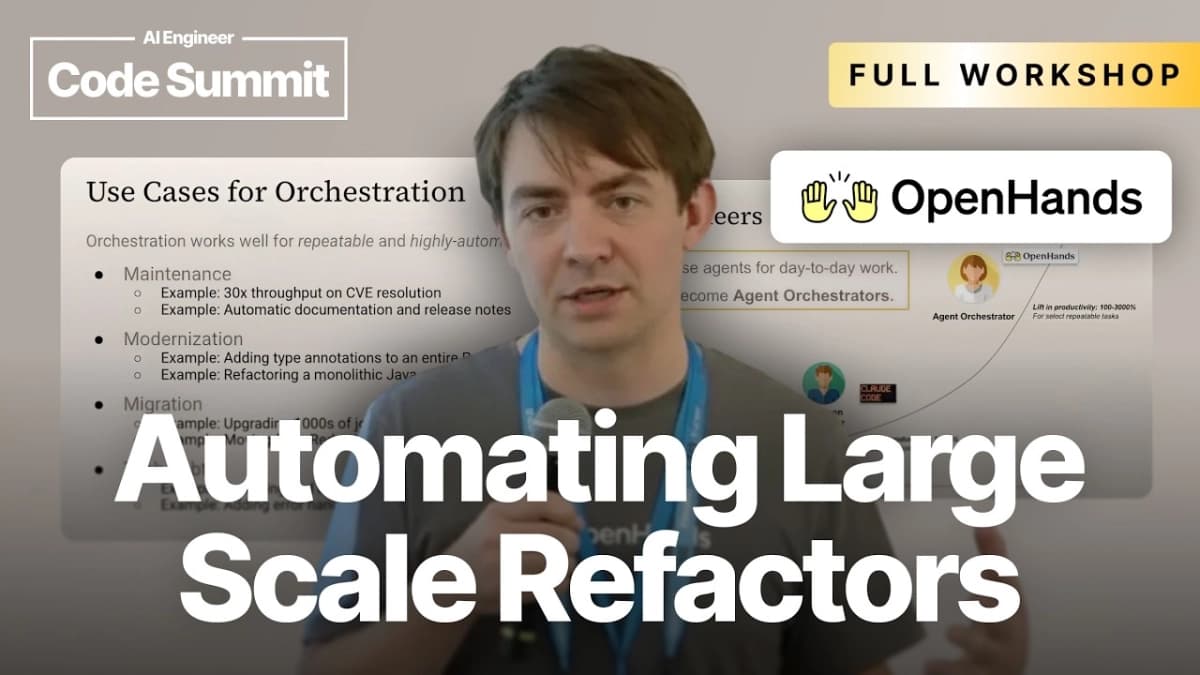 OpenHands Reveals the Architecture for Massive Automated Refactoring