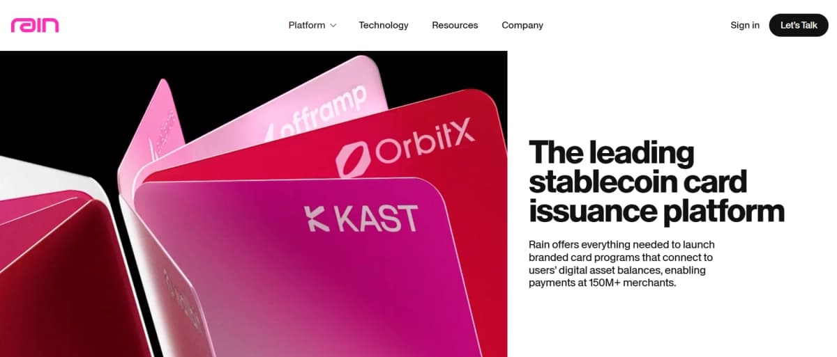 Stablecoin payments firm Rain Series C hits $1.95B valuation