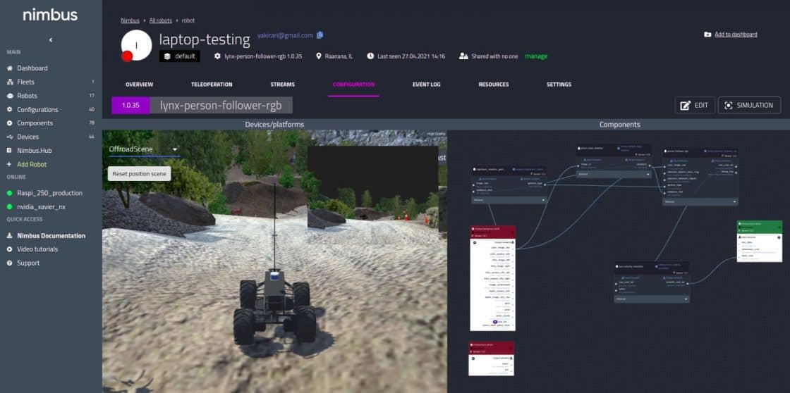 Cogniteam Releases Nimbus, Reducing Robotic Time to Market by 80% Using A Cloud-Based Drag-N-Drop Platform