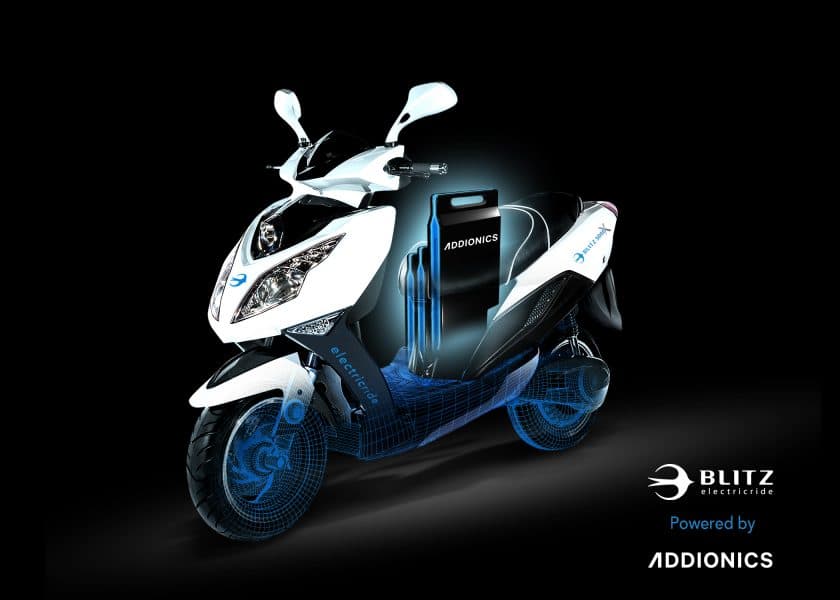 Blitz Motors signs collaborative Agreement with battery startup Addionics to develop Smart 3D Electrodes for electric moped fleet