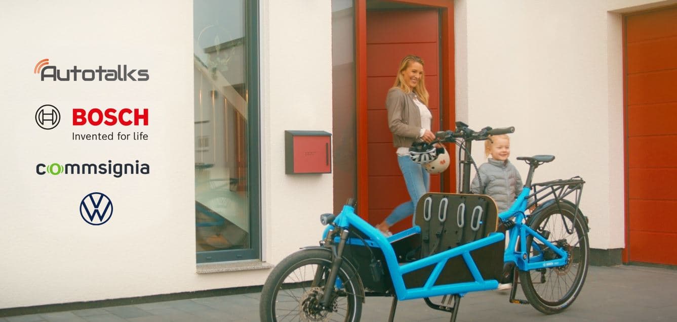 Autotalks, Volkswagen, Bosch and Commsignia set to demonstrate V2X-enabled cyclists’ protection technology