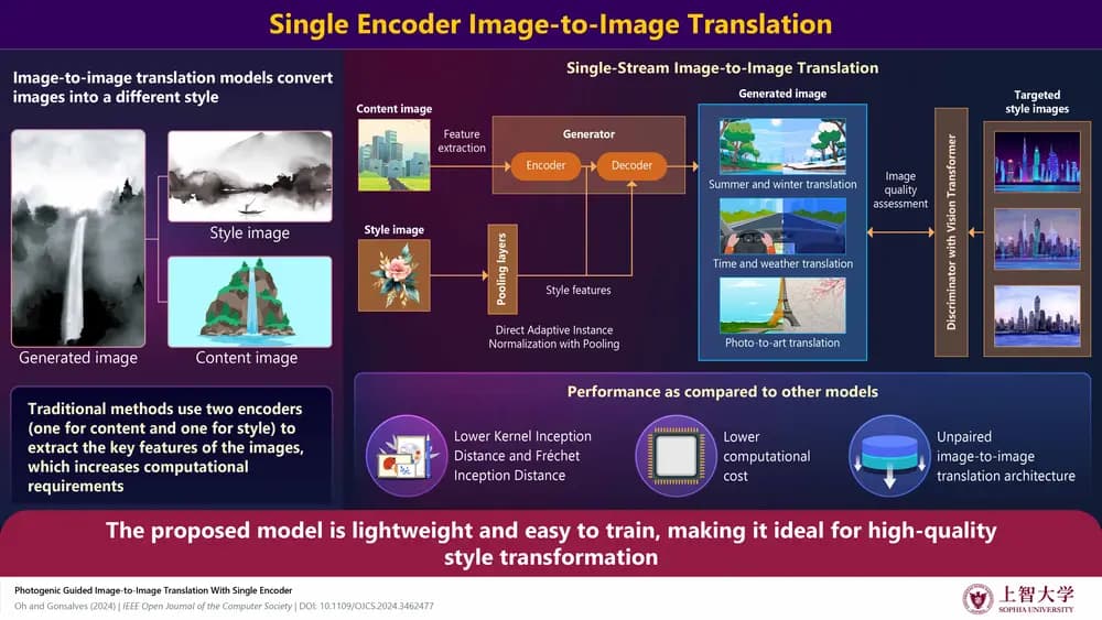 Single-Stream Image-to-Image Translation (SSIT)