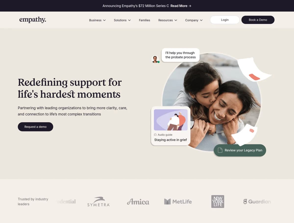 Empathy Raises $72 Million in Series C Funding to Revolutionize End-of-Life Care
