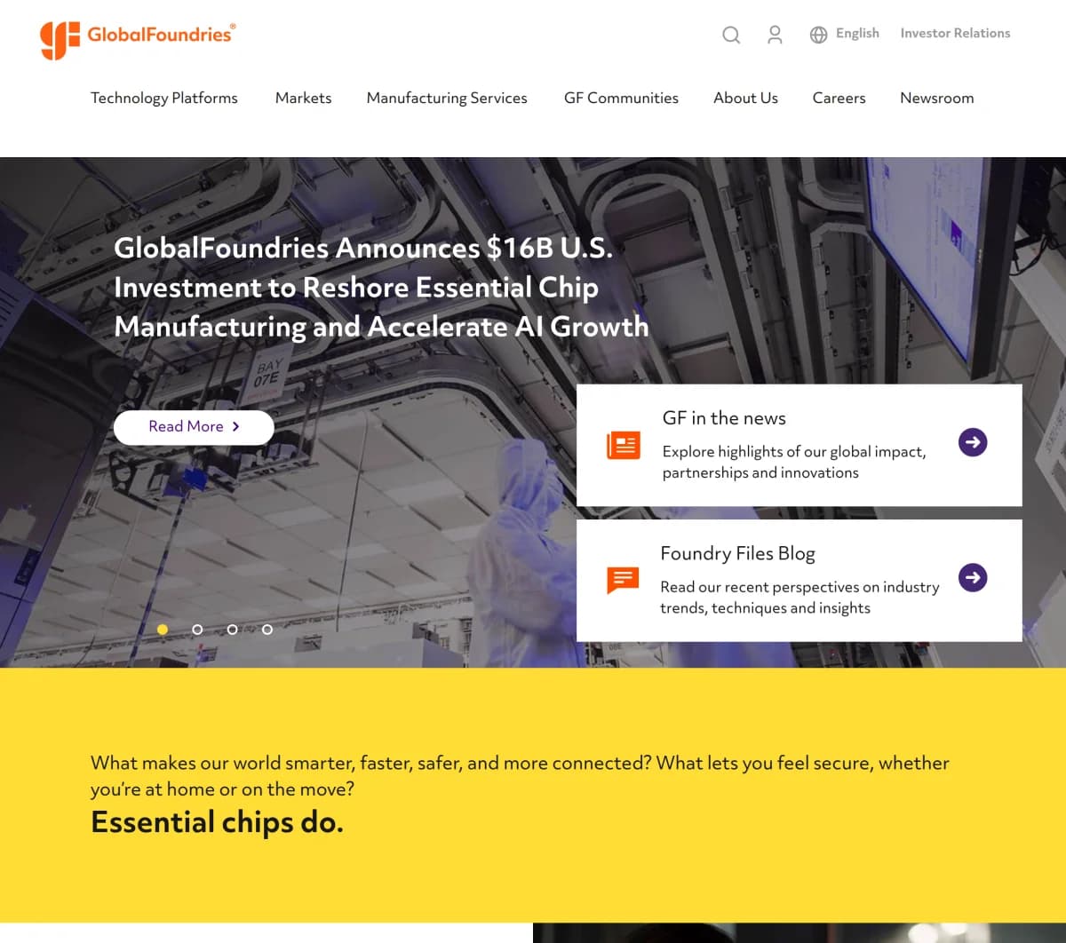 GlobalFoundries Invests $3 Billion in US Chip Manufacturing