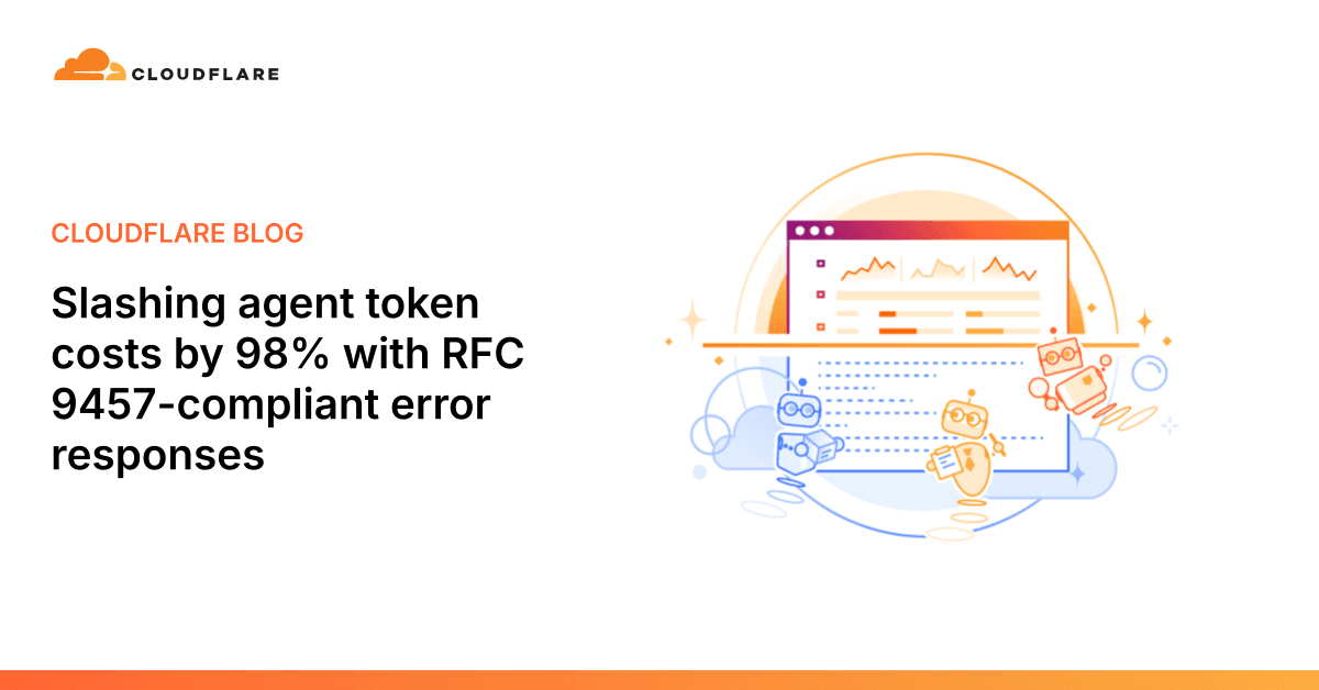 Cloudflare logo with abstract AI network graphic