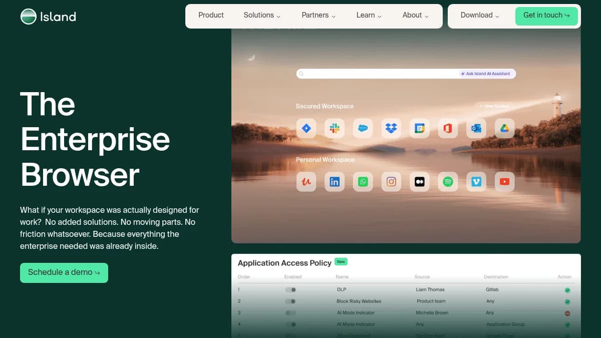 Screenshot of Island Series E Funding