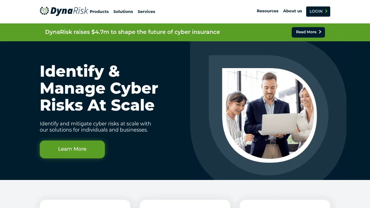 Screenshot of DynaRisk cyber insurance