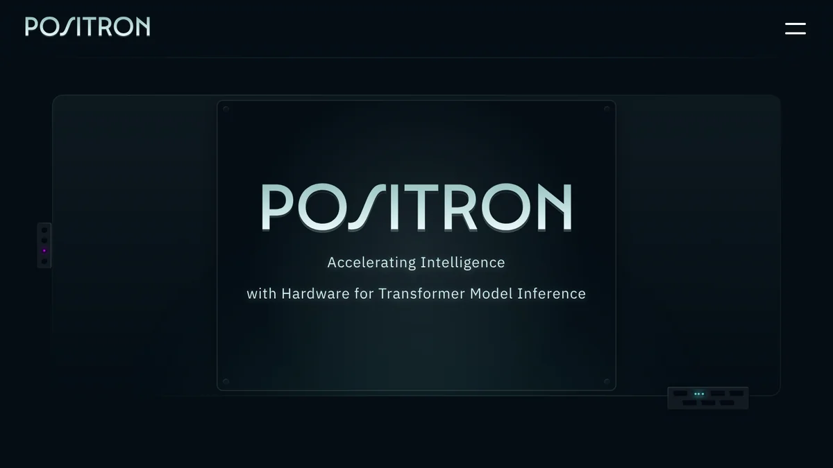 Screenshot of AI inference hardware