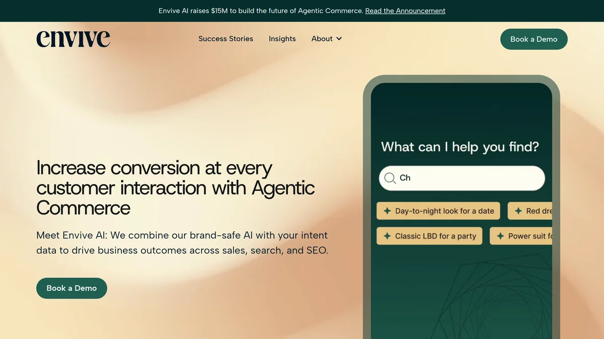 Screenshot of Envive