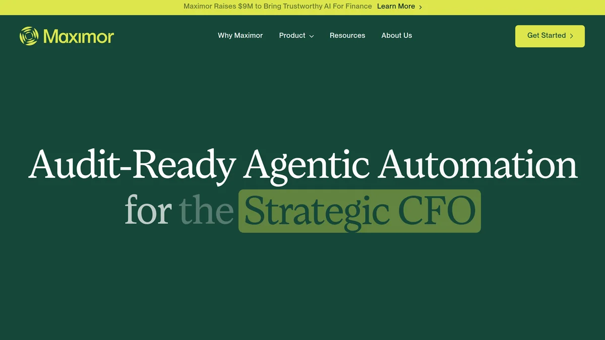 Screenshot of Maximor funding