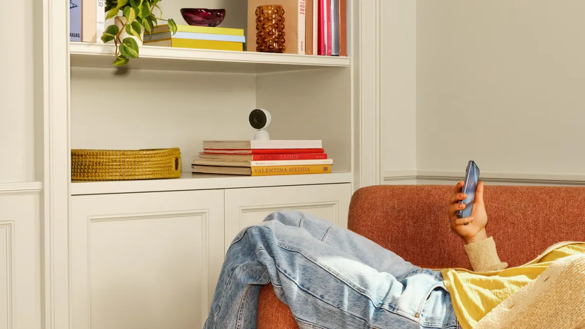 A Google Nest Hub displaying smart home controls, symbolizing the new Google Home Premium subscription and its advanced features.