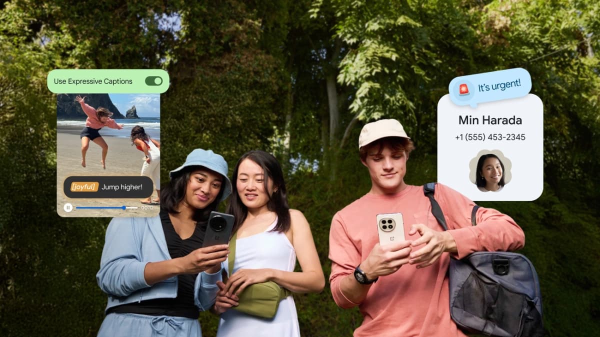 An Android phone screen displaying the Android AI scam check feature, with an AI Overview identifying a suspicious message.