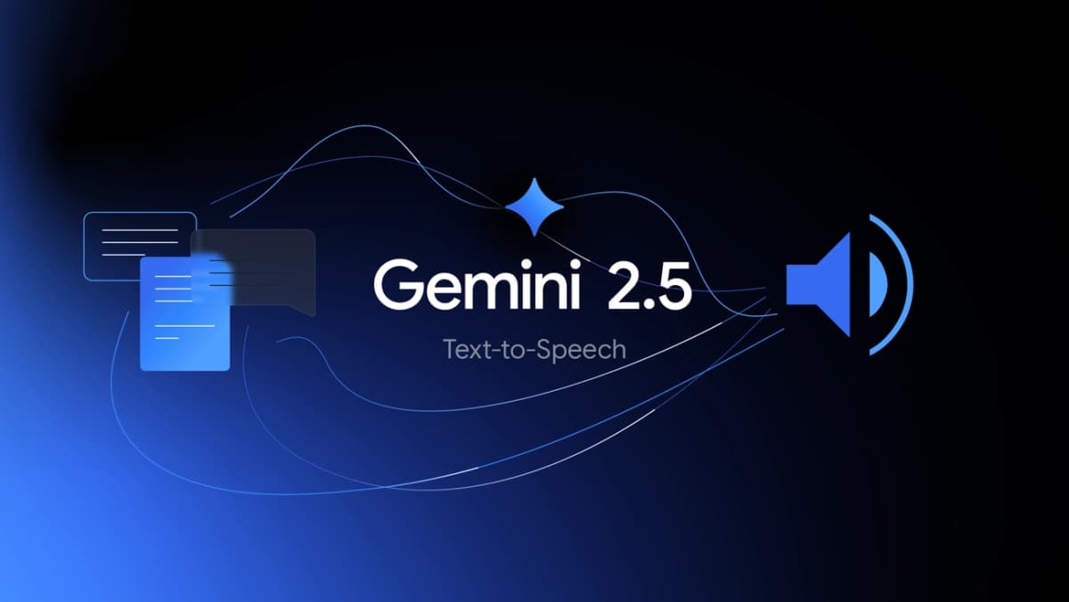 A digital representation of sound waves and a microphone, symbolizing advanced Gemini Text-to-Speech capabilities and AI audio generation.