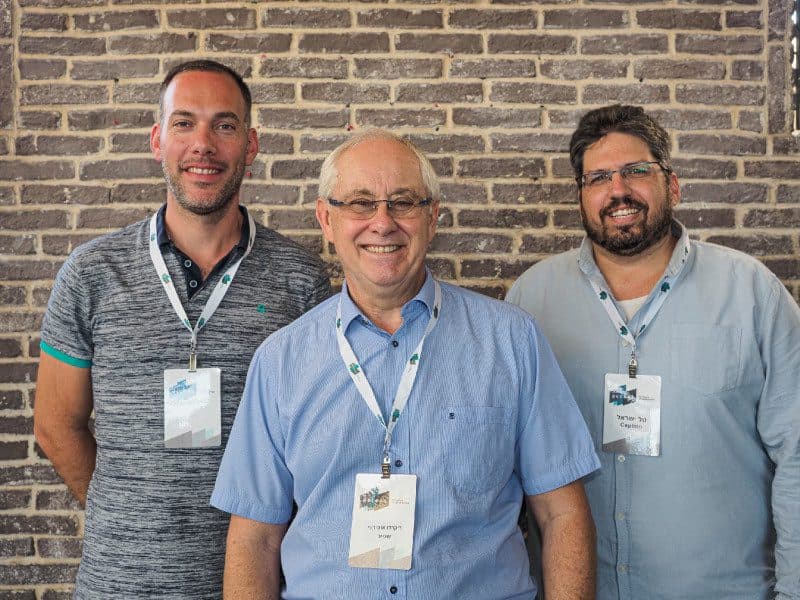 From right to left- Tal Israel, Ception CEO; Dr. Ricardo Osiroff, Access CEO; Yossi Buda, Ception CTO. Credit: Charisma Pixel.