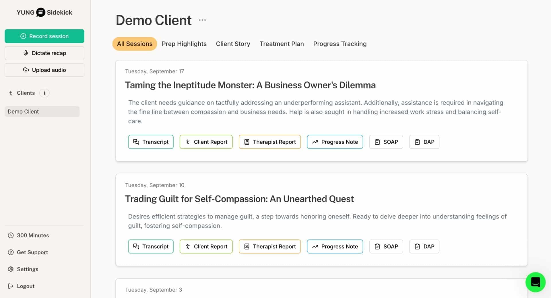 yung sidekick ai therapist automation