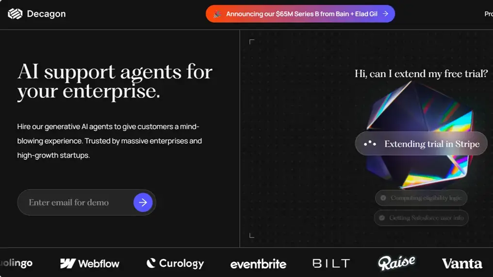 decagon raised 65 million series b for customer support ai agents