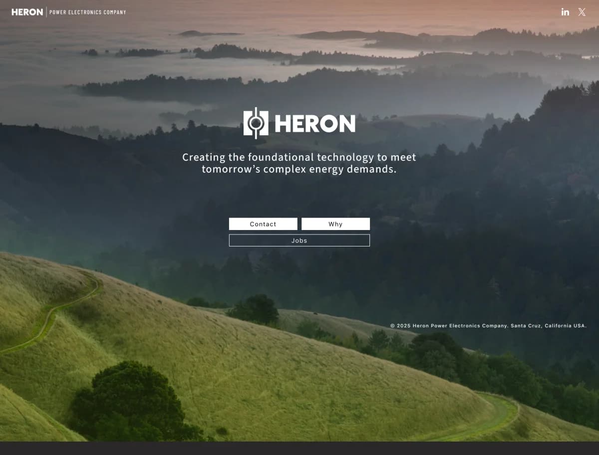 Screenshot of Heron Power Series A Funding