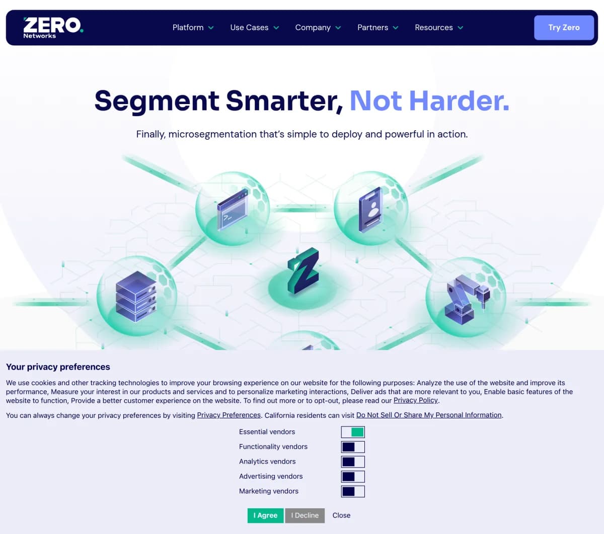 Screenshot of Zero Networks Series C Funding